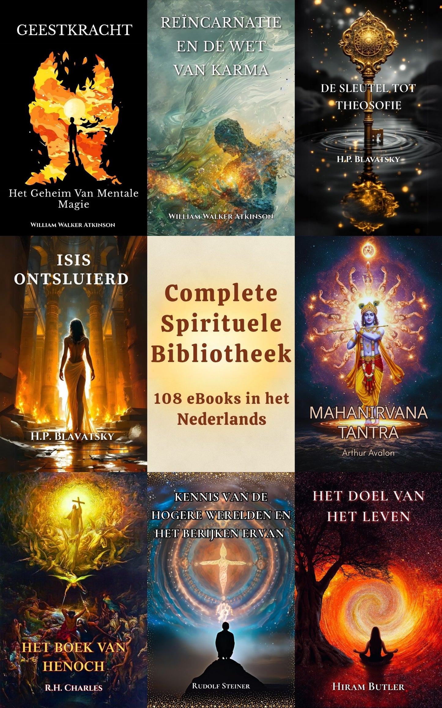 Complete Spirituele Bibliotheek – 108 eBooks in het Nederlands